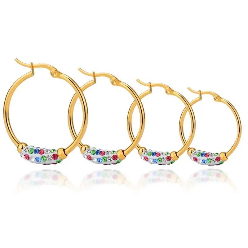 Colored Crystal Earrings