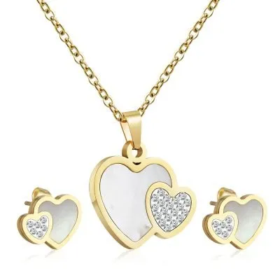 Heart diamond stainless steel sets