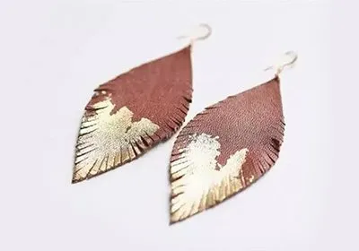 Leather earrings