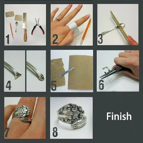 Ring made from coffee spoon