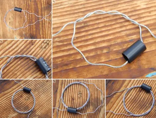 Bracelet made of steel rope