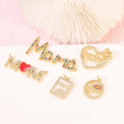 Cubic Zirconia Mom Necklace
