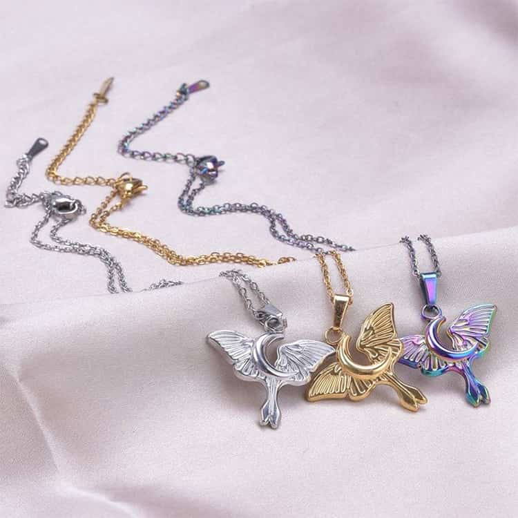 Custom Stainless Steel Wings Necklace