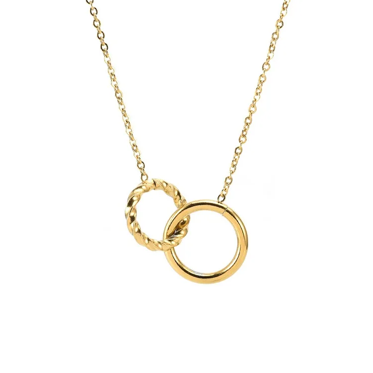 Stainless Cross Moon Necklace 4