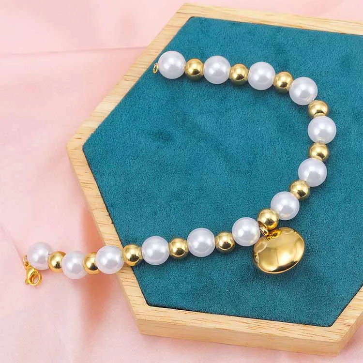 stainless steel pearl bracelet for girlfriend