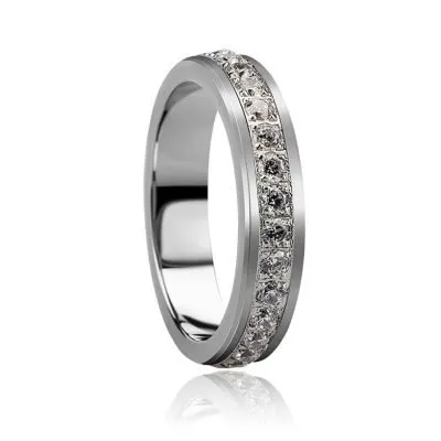316l Diamond Stainless Steel Ring