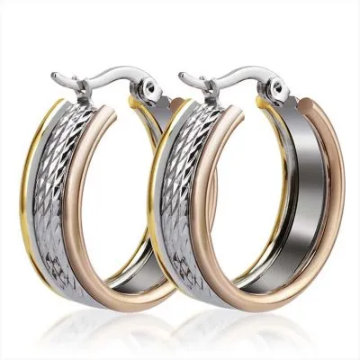 cute small hoop surgical steel earrings