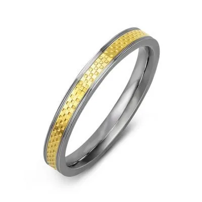 Gold Stainless Steel Ring For Men