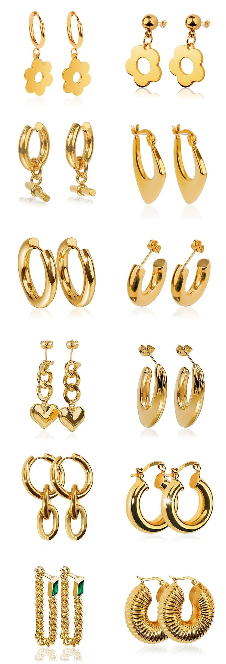 Custom stainless steel earrings reference picture(8)
