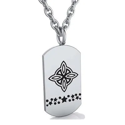 Witchcraft Symbol Witch Knot Pagan Square Pendant