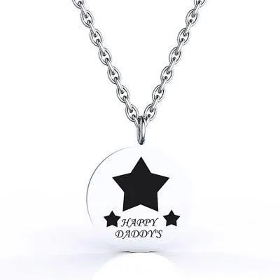 disc star pendant for father's day gift