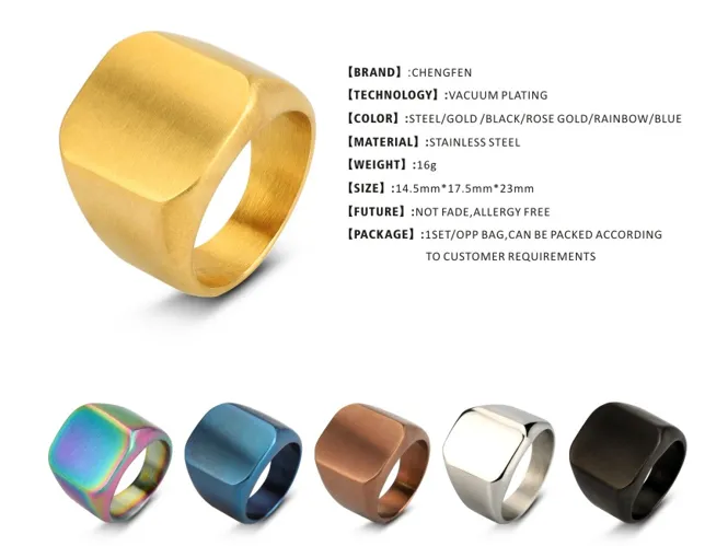 stainless steel ring color
