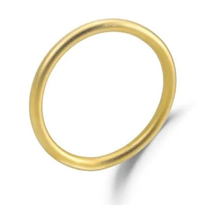 Women's gold stainless steel bangle