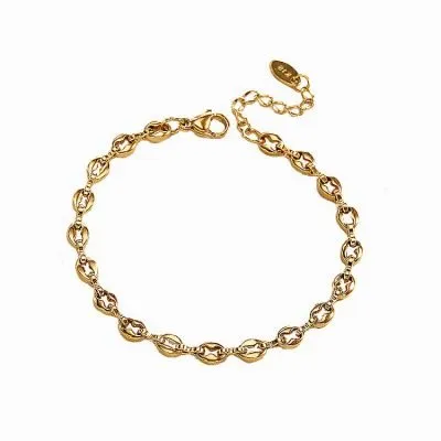 Gold plating pig nose anklet