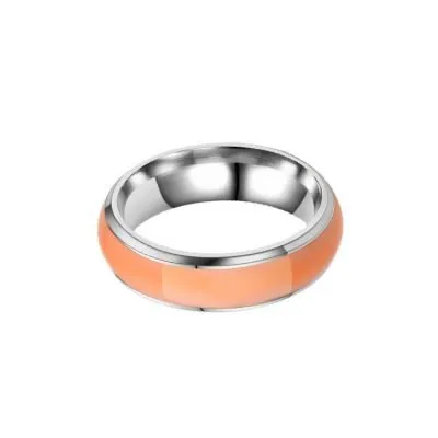 Pink fluorescent pinky ring for women