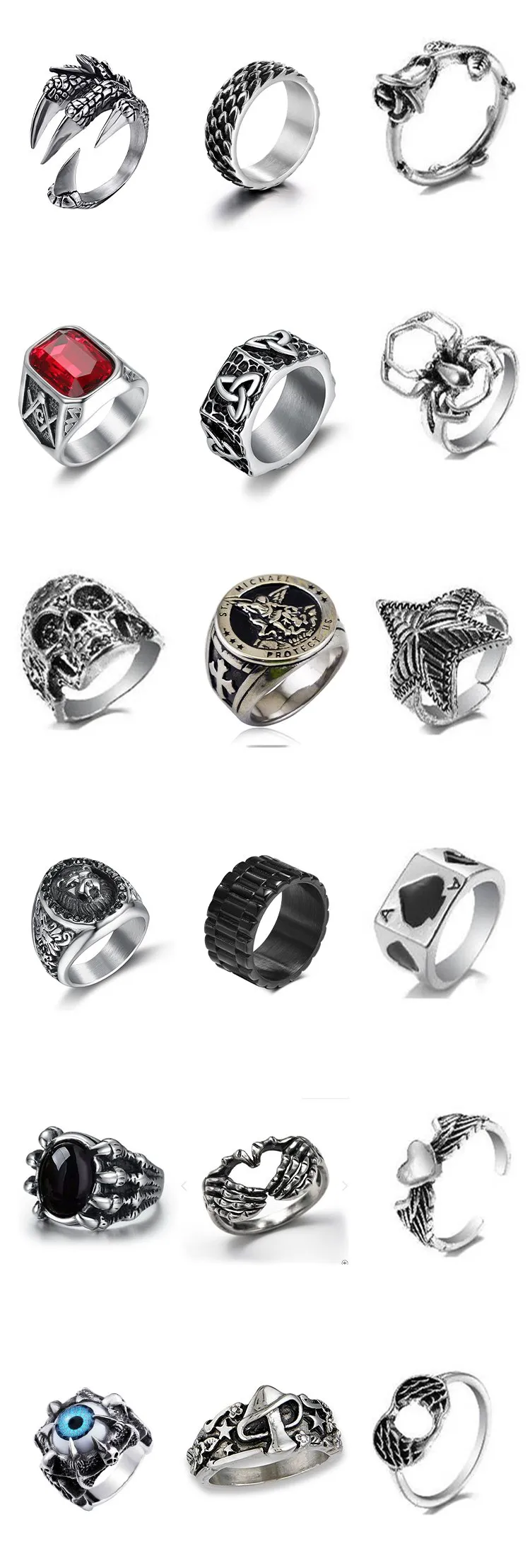 Custom stainless steel cast rings