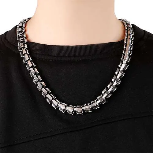 Men's Stainless Steel Keel Necklace