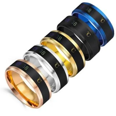 Stainless steel smart sensing temperature rings