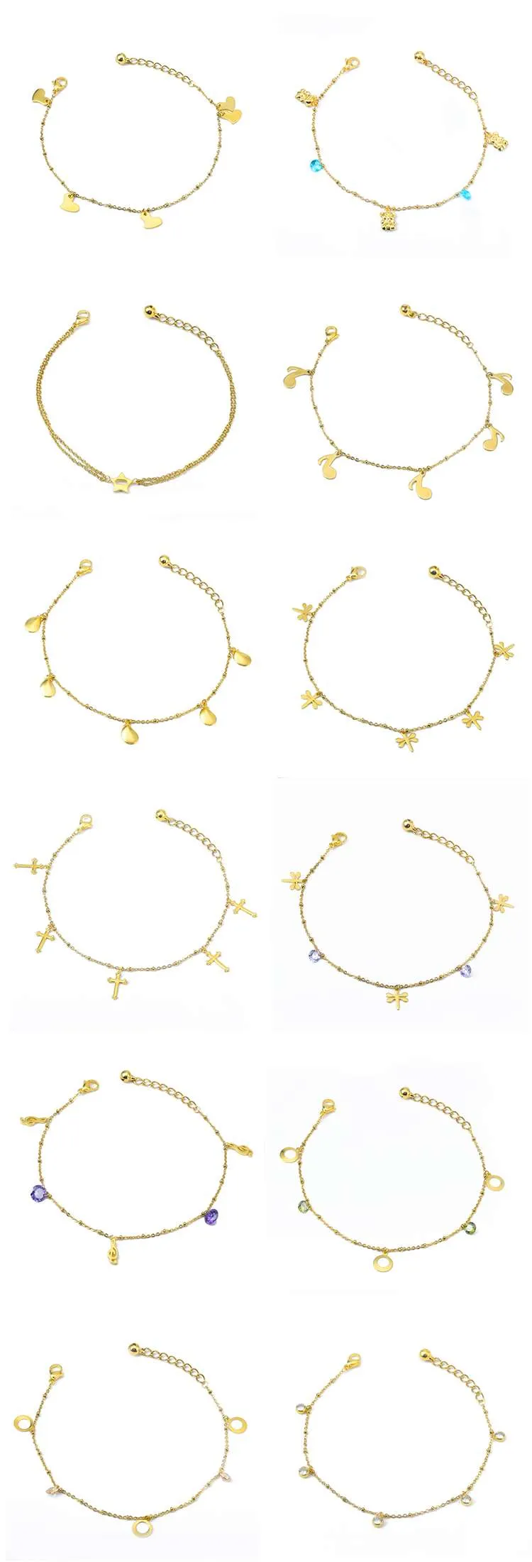 Custom anklets for women