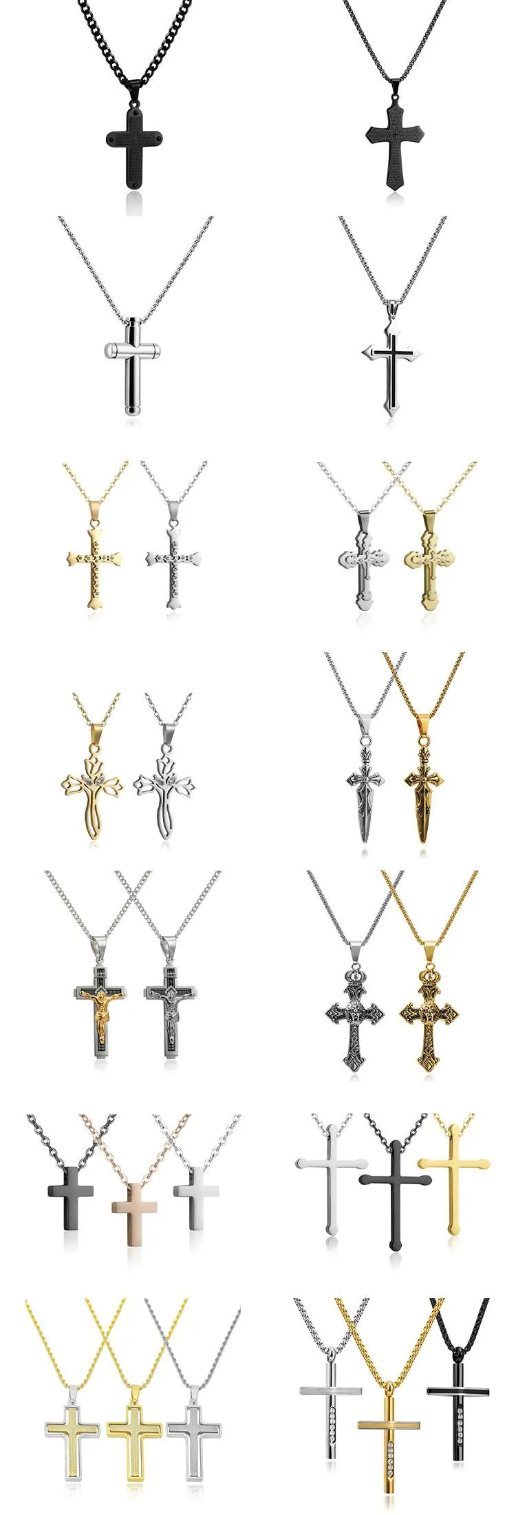 Custom cross pendants