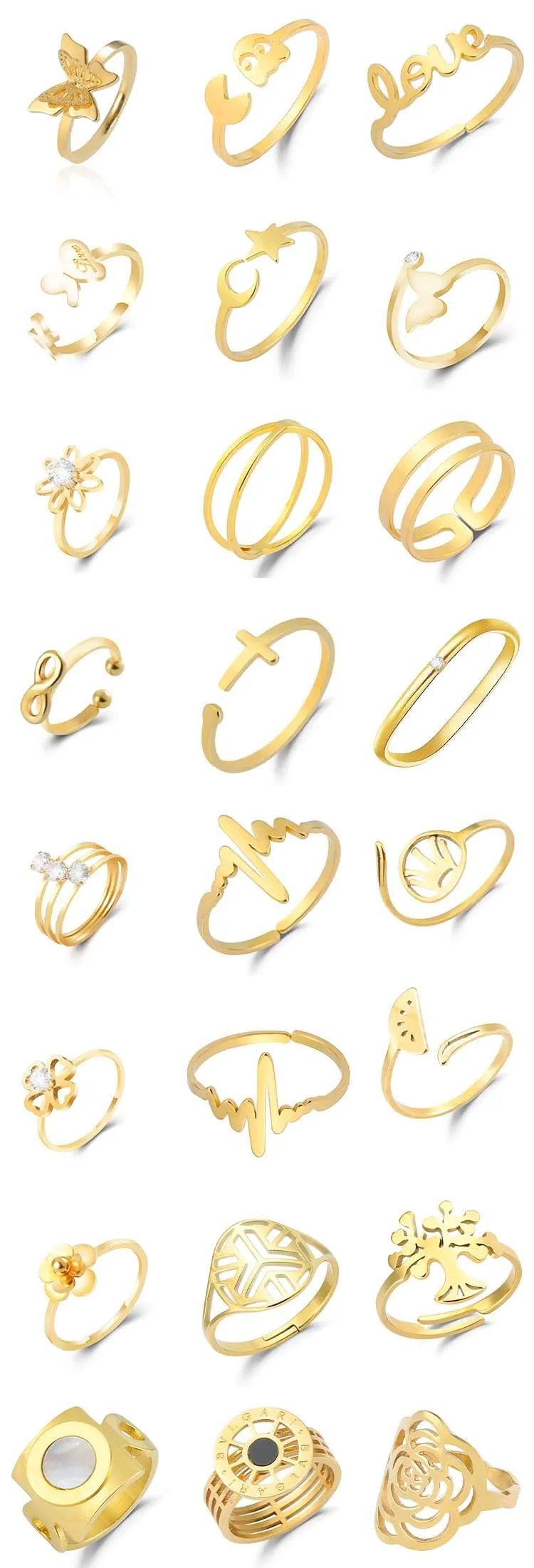 Custom simplicity rings for ladies