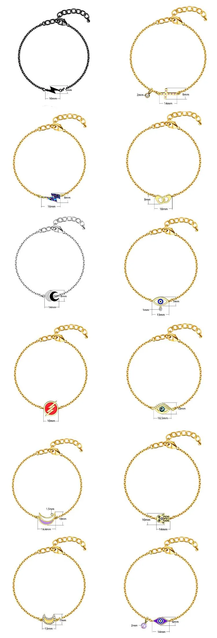 Customizable bracelets for women