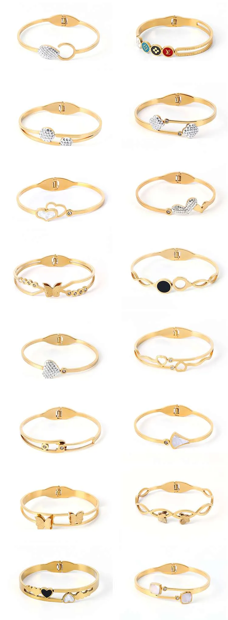 Gold plated customized women bangles
