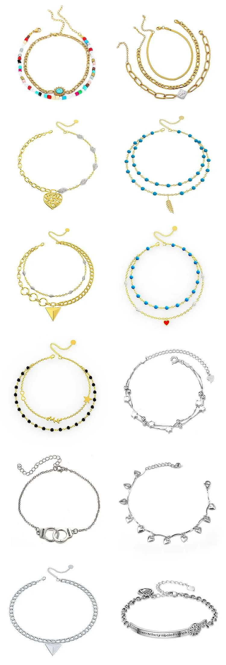 Hot style customized anklets
