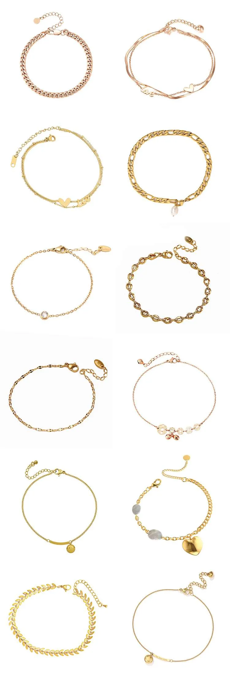 Personalized no fade anklets