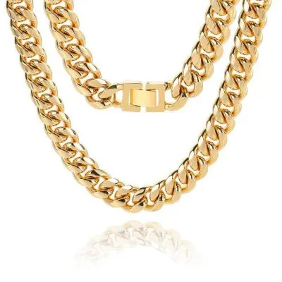 Stainless steel statement necklace