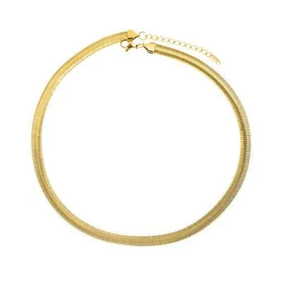 18k gold snake chain necklace