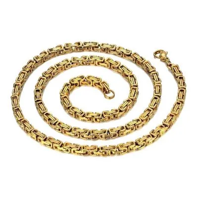Gold plated byzantine necklace