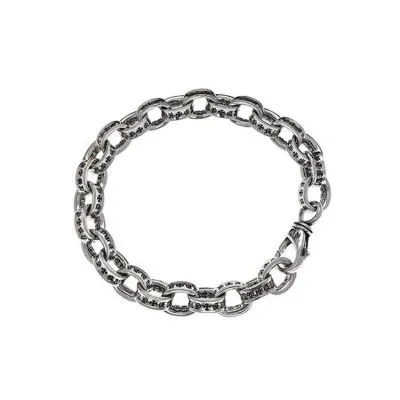 Stainless steel cuff bracelet engraved