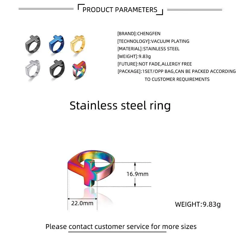 Flat Top Cross Ring Specifications