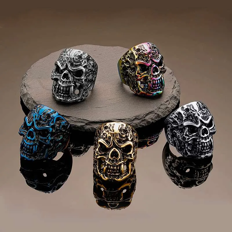 Vintage Demon Skull Ring