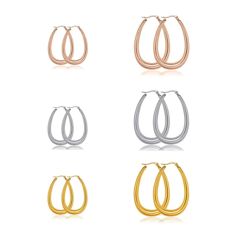 Oval Earrings Assorted Colors & Sizes