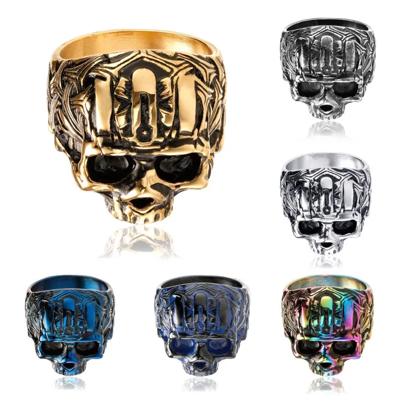 Biker Skull Ring