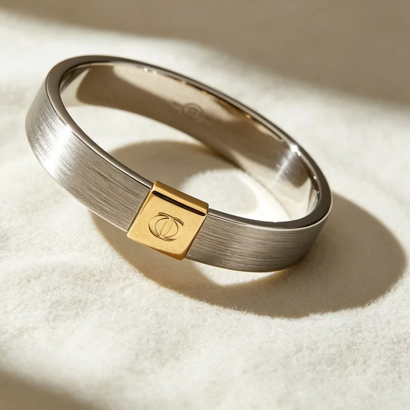 260601-3-Custom-Two-Tone-Stainless-Steel-Logo-Bangle-Bracelet (3)