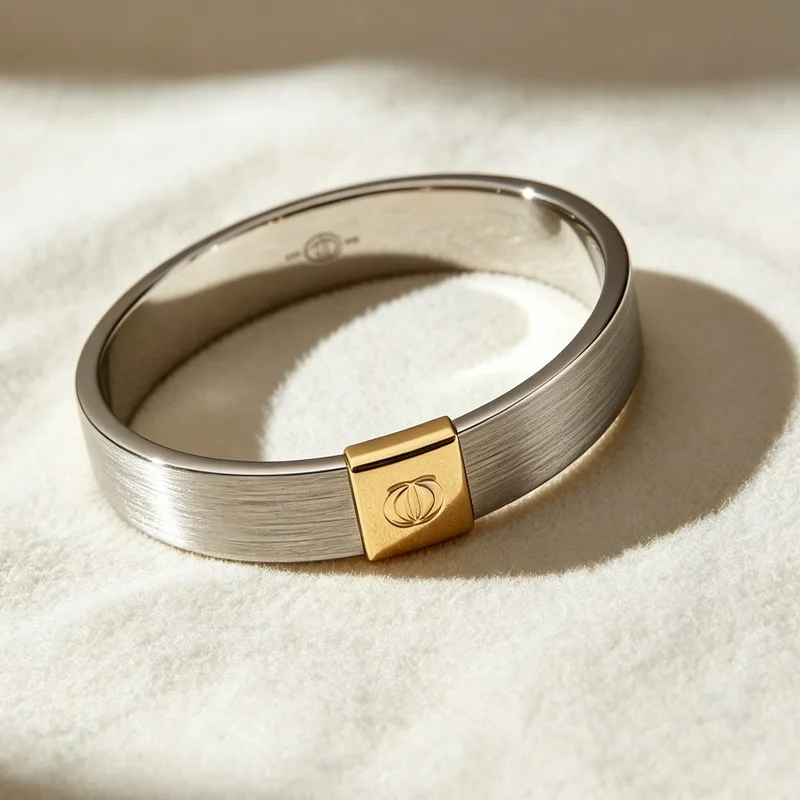 260601-3-Custom-Two-Tone-Stainless-Steel-Logo-Bangle-Bracelet (5)